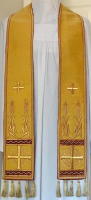 Cloth of Gold Gothic Preaching Stole
